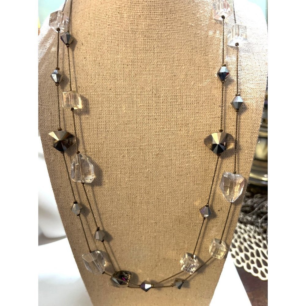 Premier Design Crystal Station Necklace -- 48"